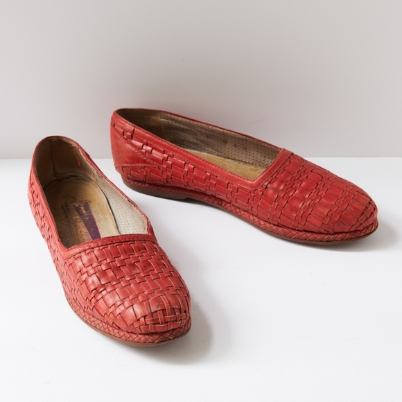 80s - SUSAN BENNIS - WARREN EDWARDS - Loafer - Men\'s - 10 - Red - Woven main image 6